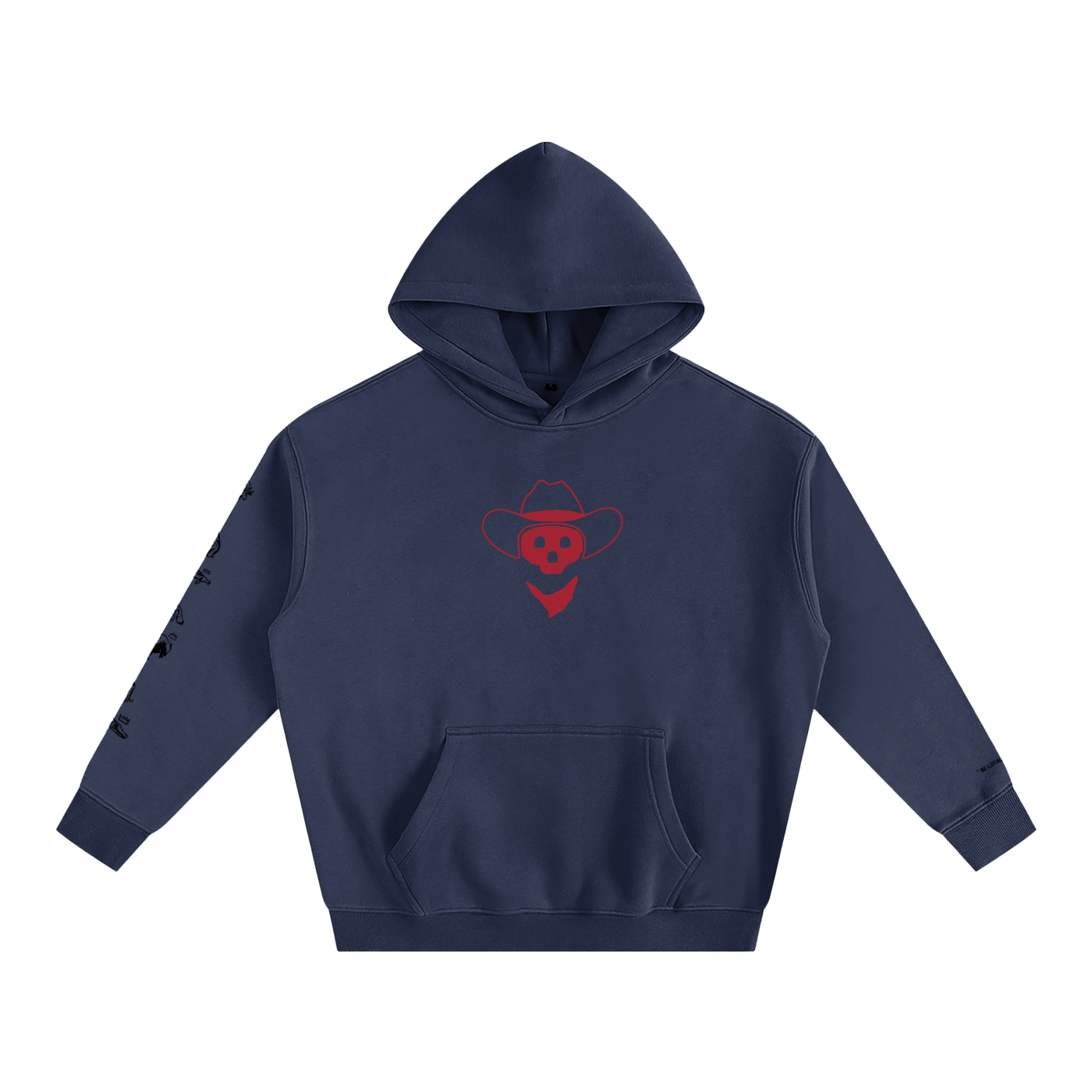 Forever Outlawed - B&W ( Lighter ) Oversize Fleeced Hoodie