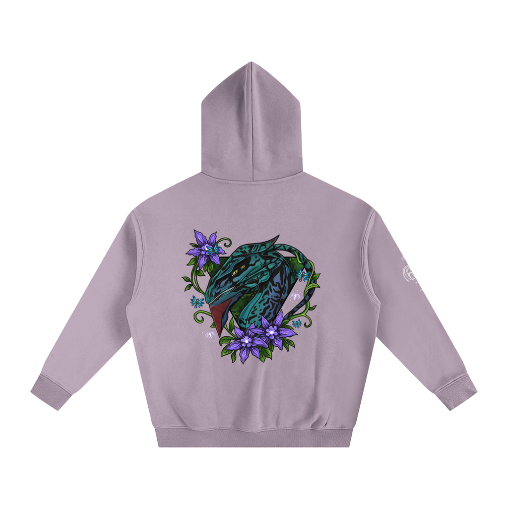 Spirit of the banshee - ( purple ) - oversized fleece hoodie