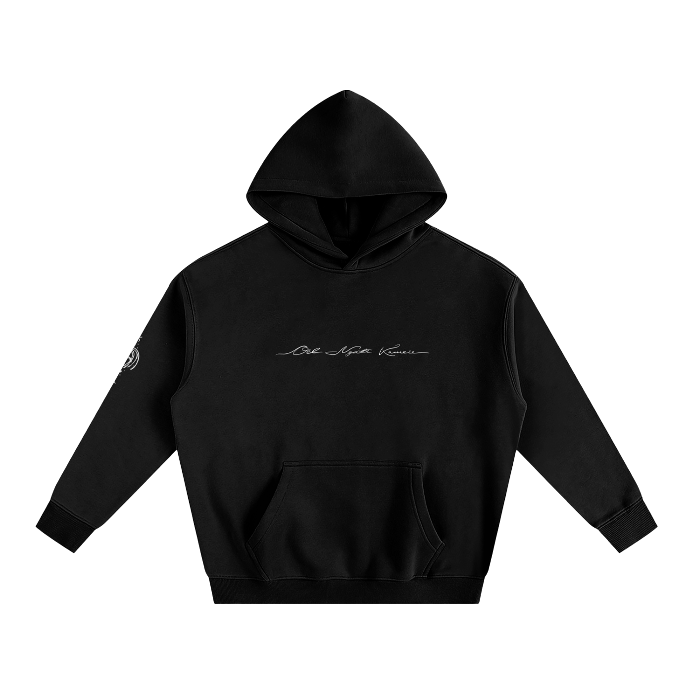 Echo Of The First Beast (BLACK&WHITE) - Darker Colours ) Oversized Fleece Hoodie