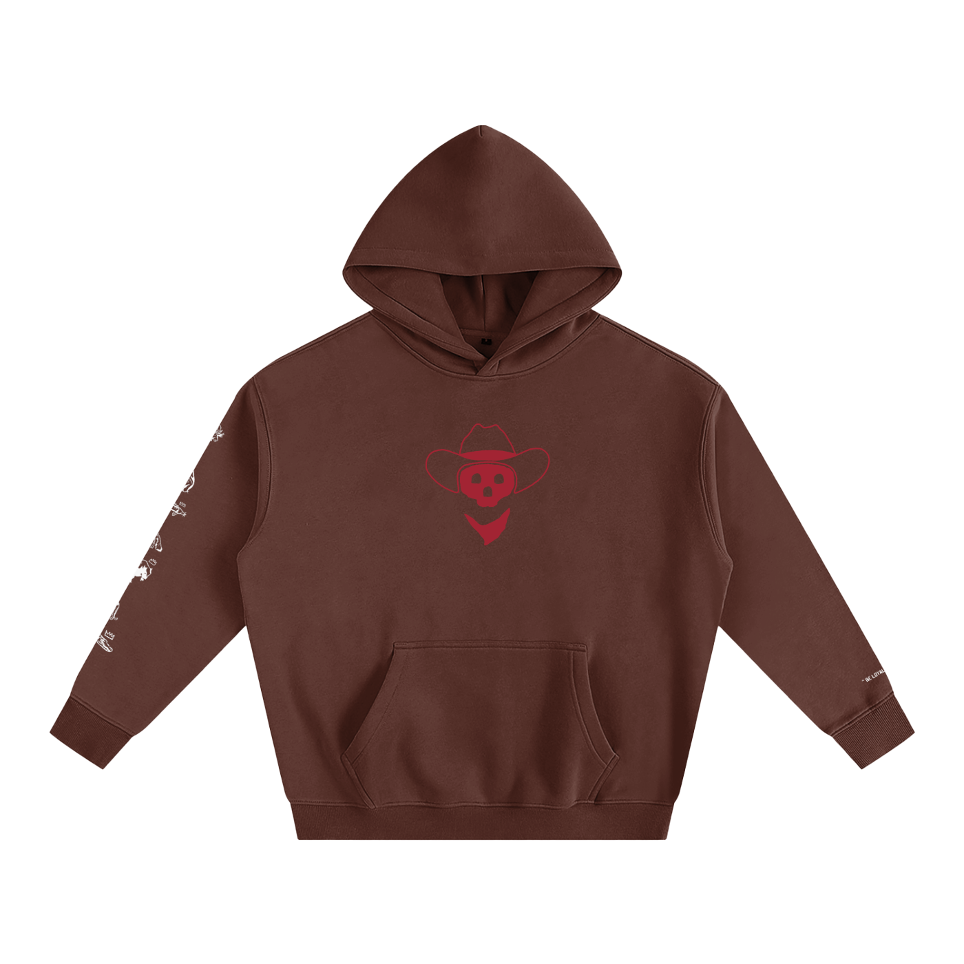 Forever Outlawed - coloured ( Darker ) Oversize Fleeced Hoodie