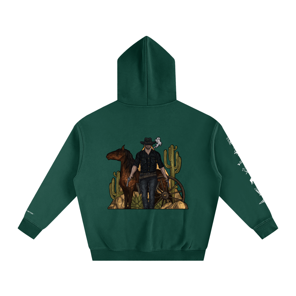 Forever Outlawed - coloured ( Darker ) Oversize Fleeced Hoodie