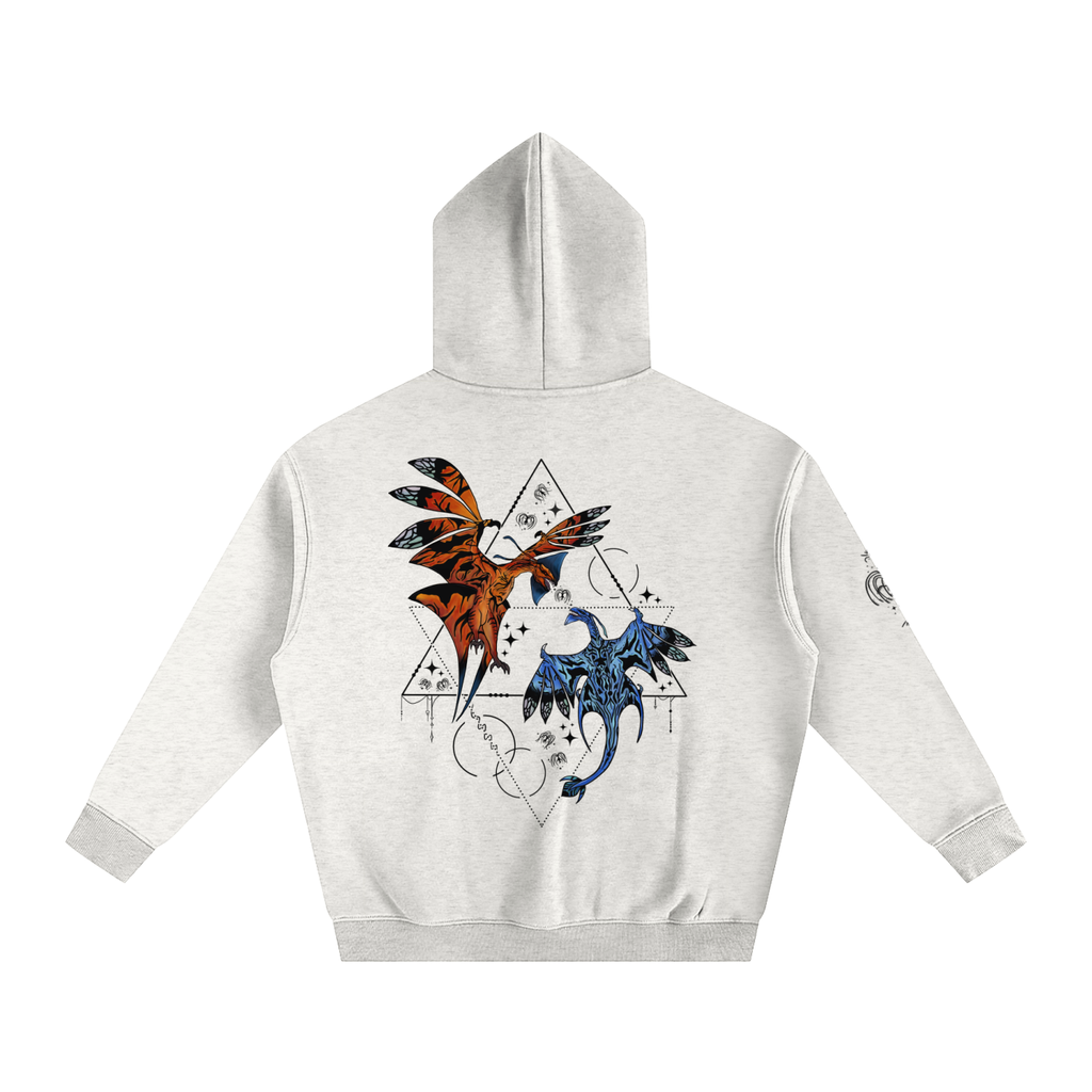 Wings Of The First Bond - Lighter Colours ) Oversized Fleece Hoodie