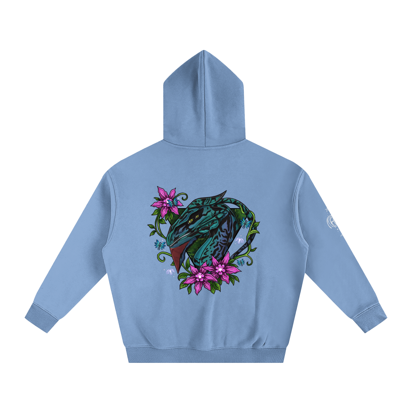 Spirit of the banshee - ( pink ) - oversized fleece hoodie
