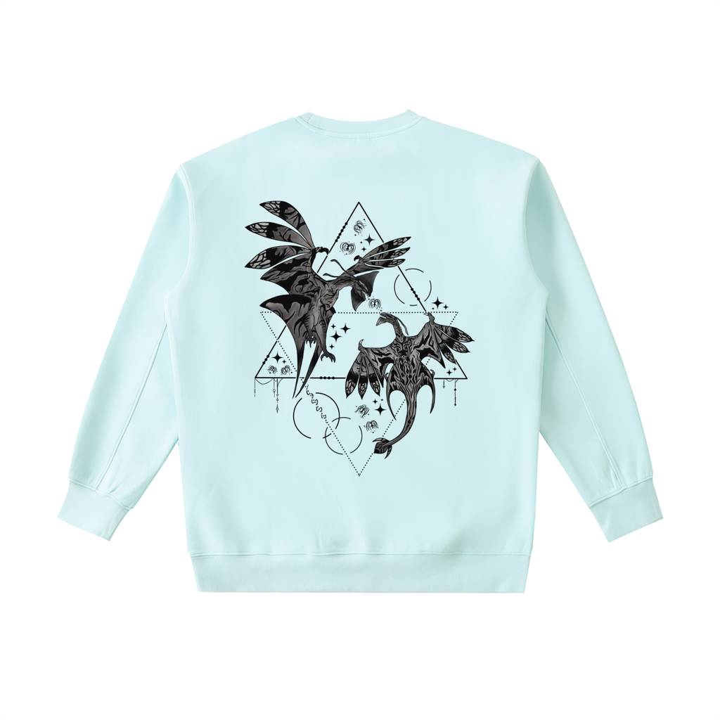 Wings of the first bond - ( darker design B&W ) Essential Heavyweight Crewneck Sweatshirt