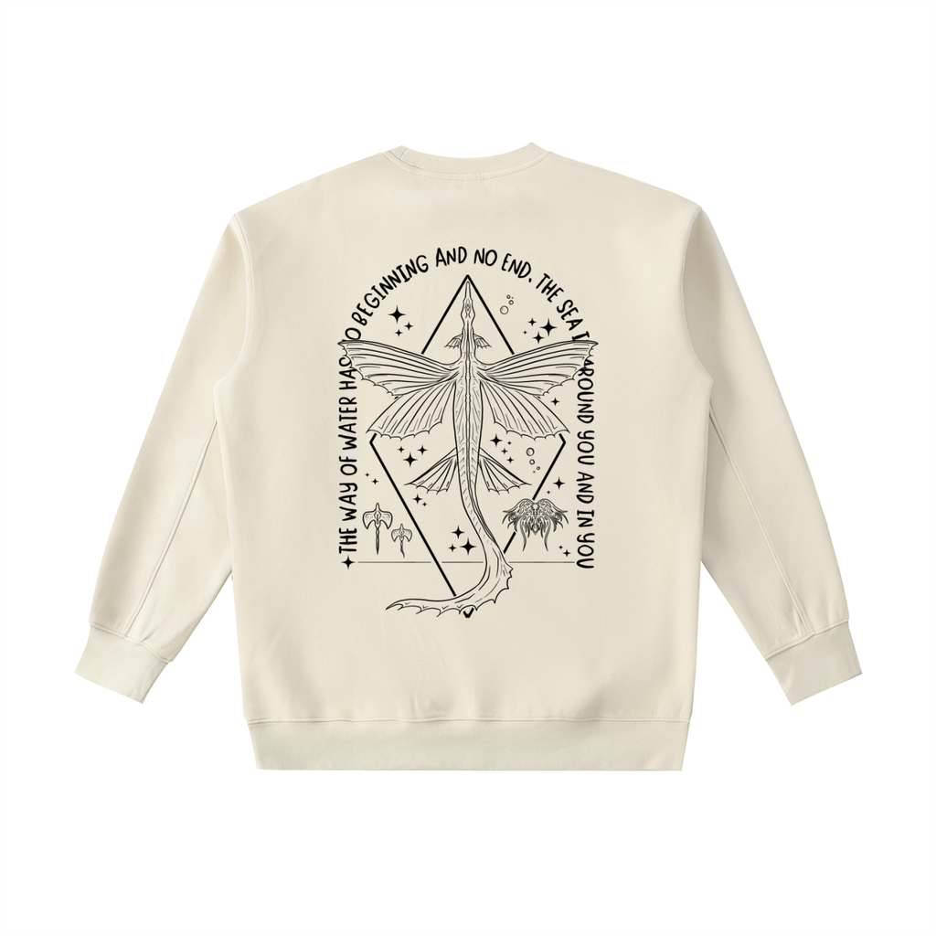 Ocean wings - ( darker Design )  Essential Heavyweight Crewneck Sweatshirt