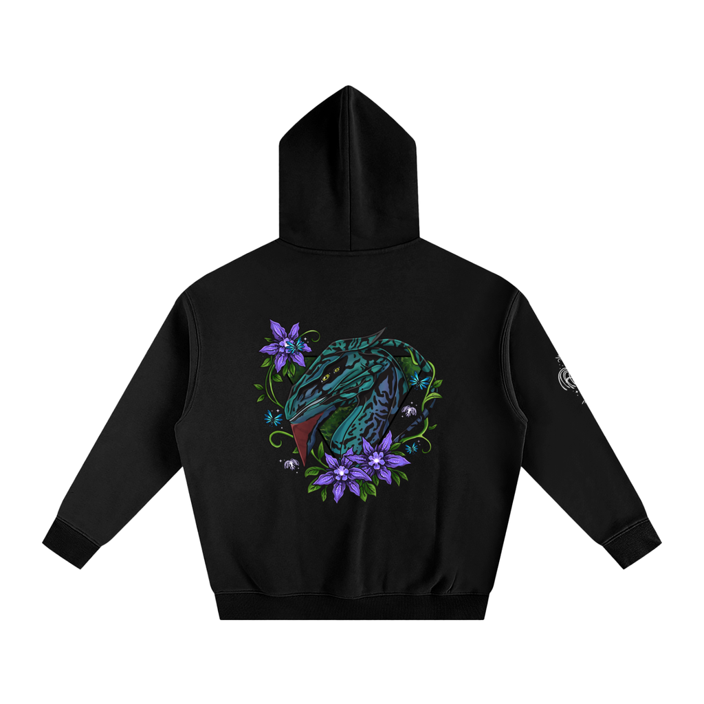 Spirit of the banshee - ( purple ) - oversized fleece hoodie