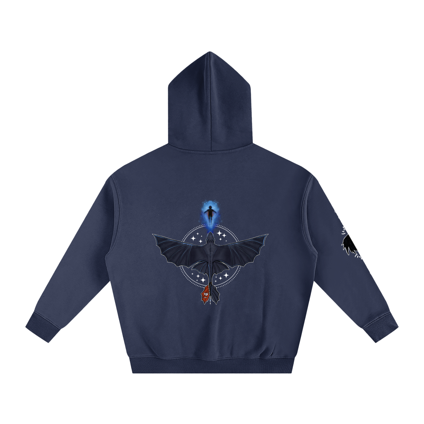 Midnight Bond - Oversize Fleeced Hoodie