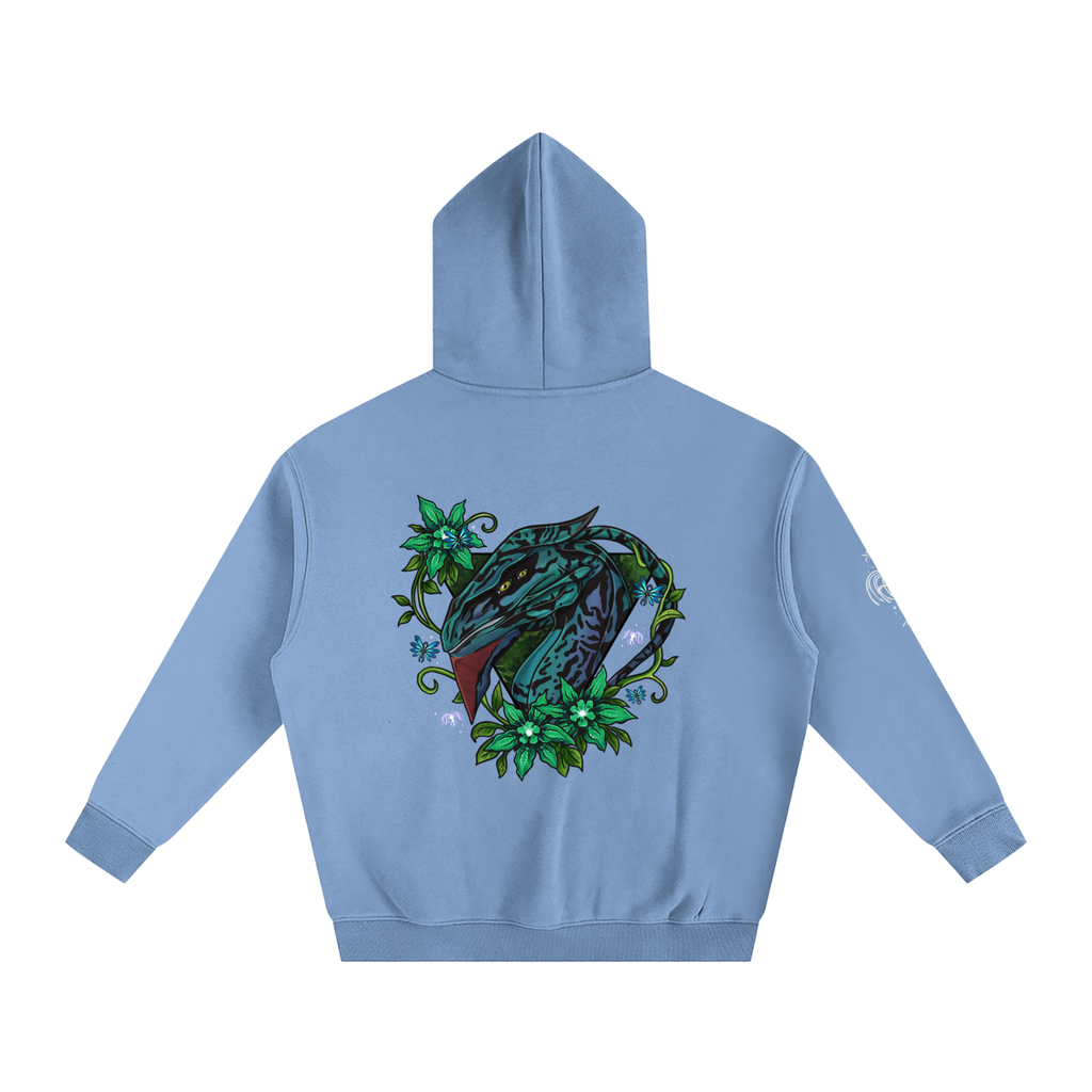 Spirit of the banshee - ( green ) - oversized fleece hoodie