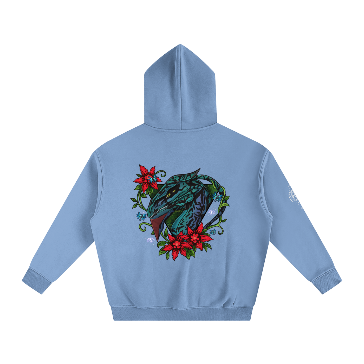 Spirit of the banshee - ( red ) - oversized fleece hoodie