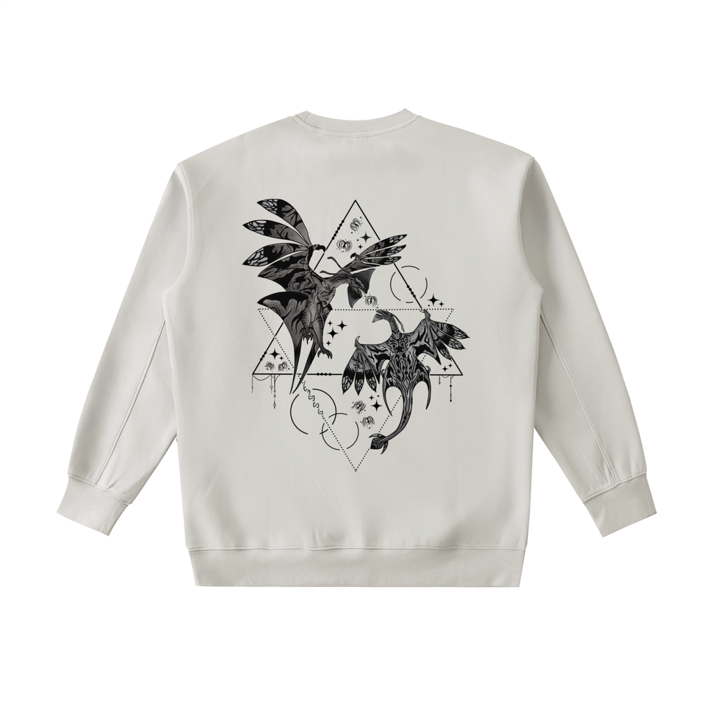 Wings of the first bond - ( darker design B&W ) Essential Heavyweight Crewneck Sweatshirt