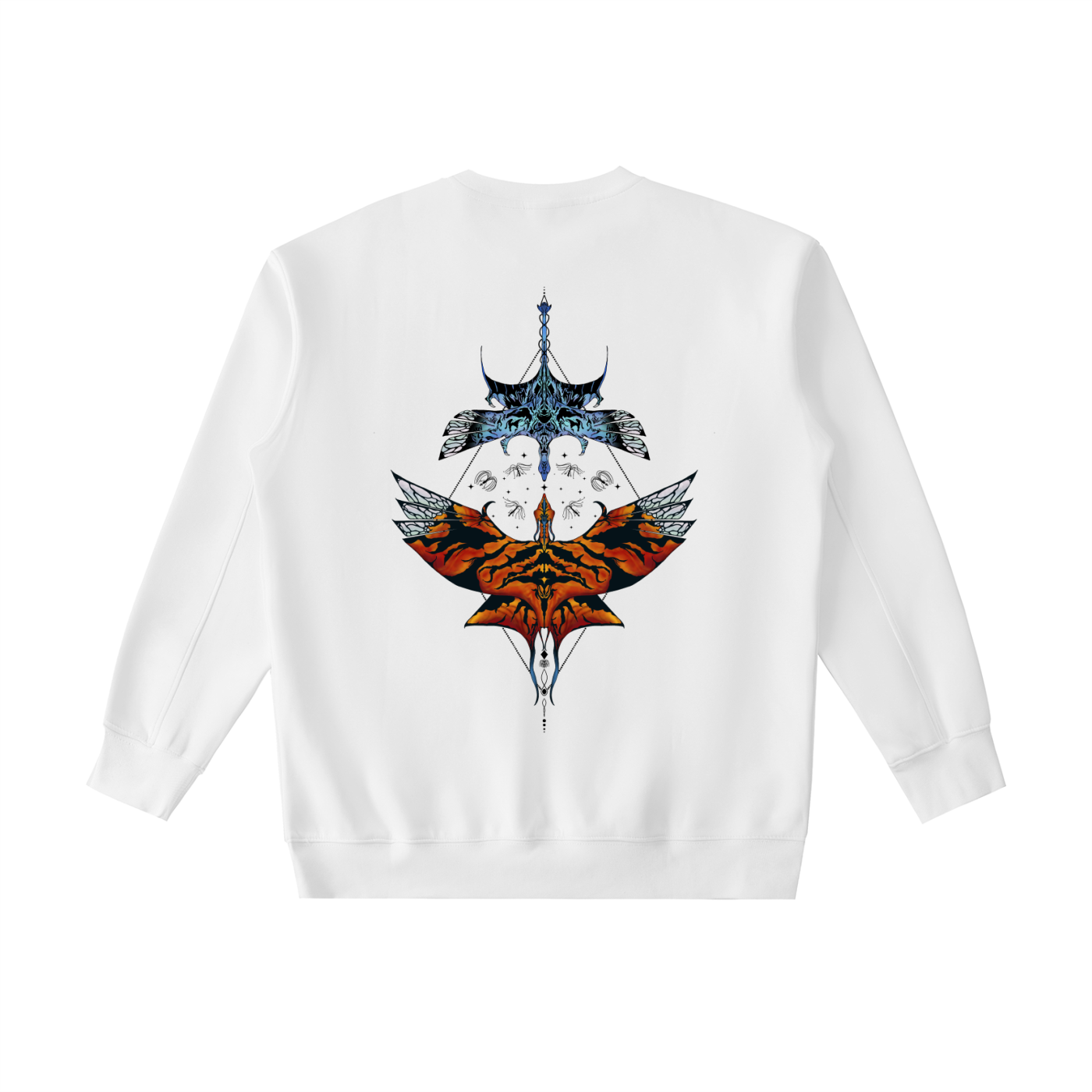 Aerial Convergence - ( darker Design)  Essential Heavyweight Crewneck Sweatshirt