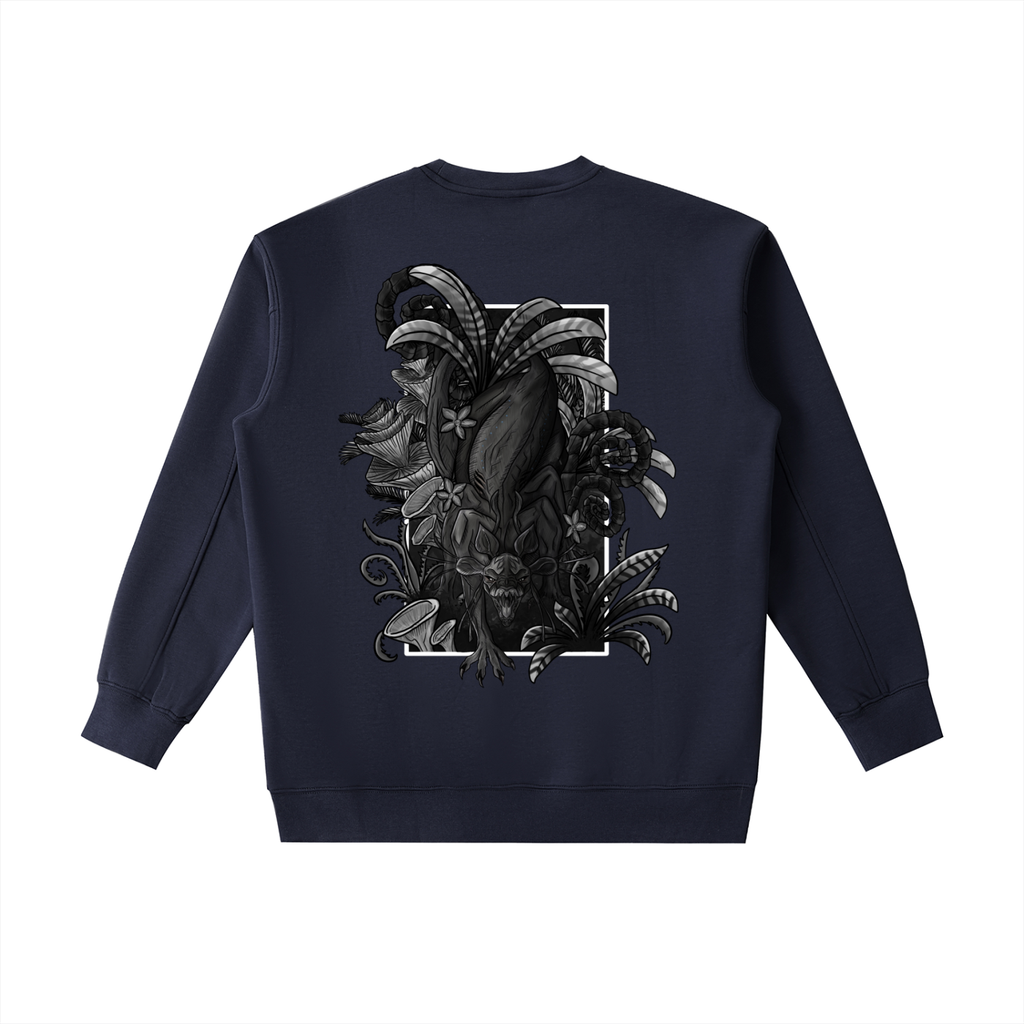 Echo of the first beast -( Lighter design B&W ) Essential Heavyweight Crewneck Sweatshirt