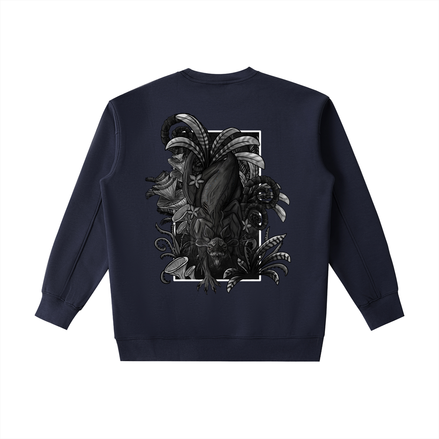 Echo of the first beast -( Lighter design B&W ) Essential Heavyweight Crewneck Sweatshirt