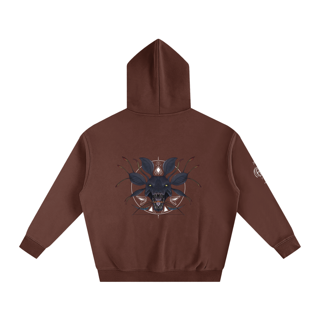 Hunter Of The Forest - darker colours ) Oversized Fleece Hoodie