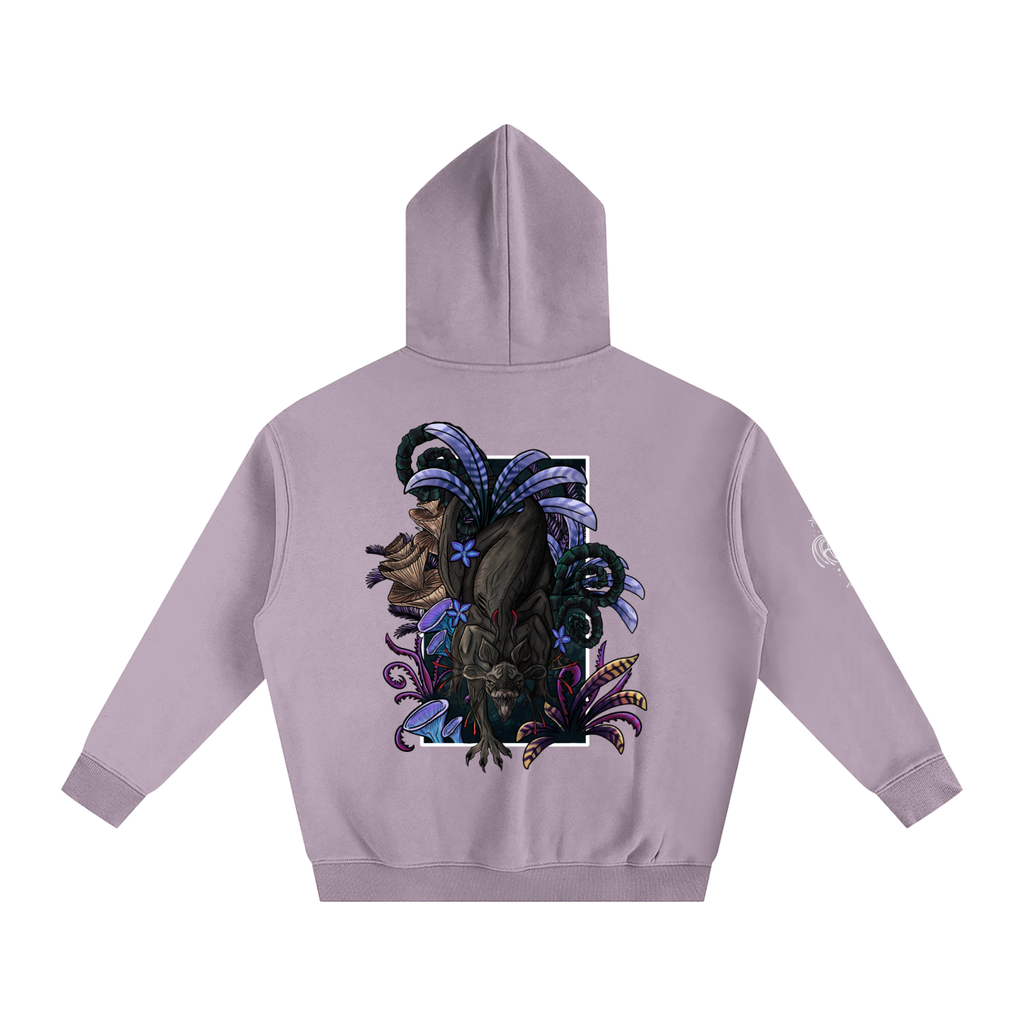 Echo Of The First Beast  - Darker Colours ) Oversized Fleece Hoodie