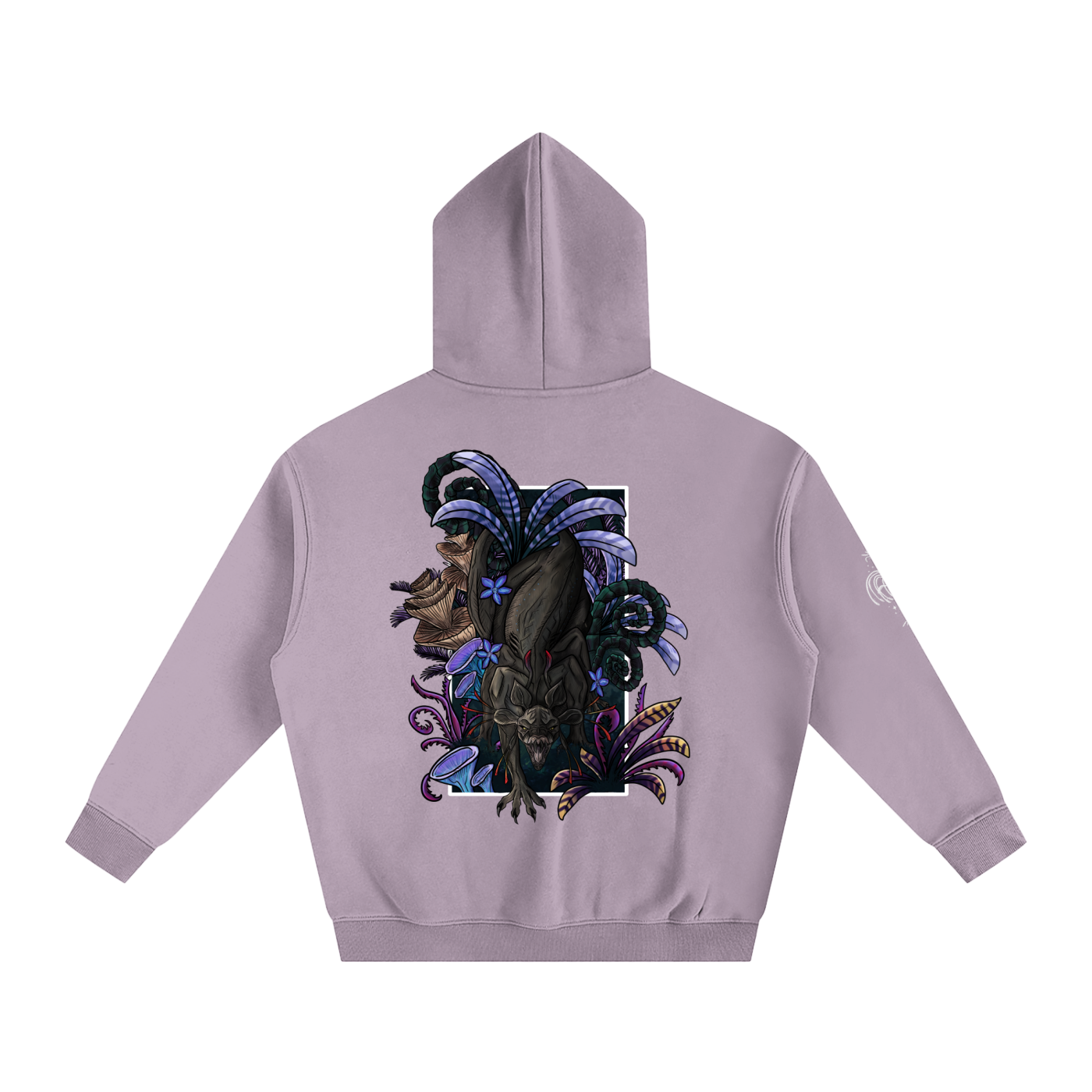 Echo Of The First Beast  - Darker Colours ) Oversized Fleece Hoodie