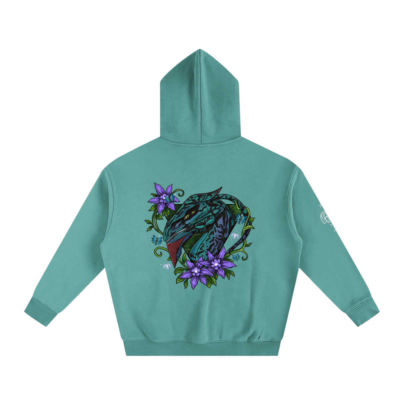 Spirit of the banshee - ( purple ) - oversized fleece hoodie