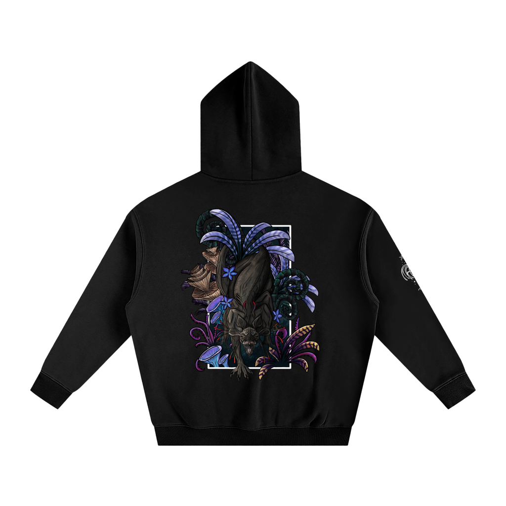 Echo Of The First Beast  - Darker Colours ) Oversized Fleece Hoodie
