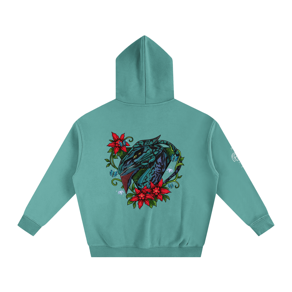 Spirit of the banshee - ( red ) - oversized fleece hoodie