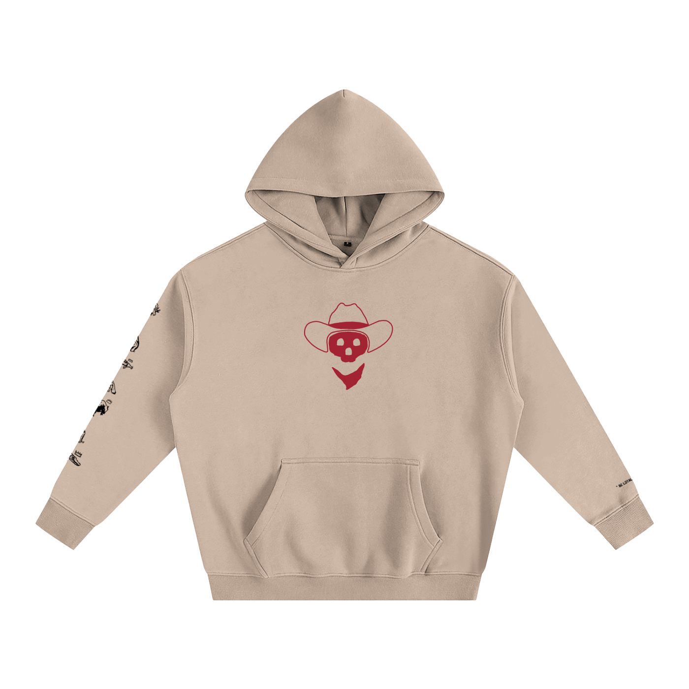Forever Outlawed - coloured ( lighter ) Oversize Fleeced Hoodie