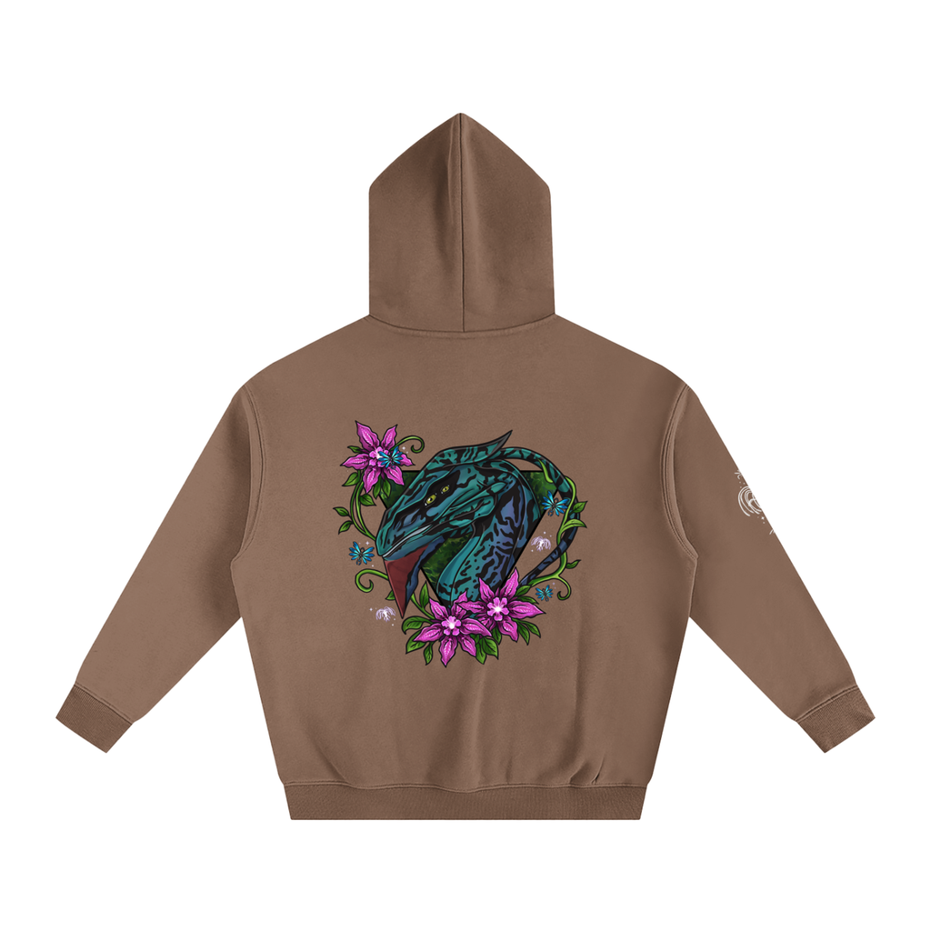 Spirit of the banshee - ( pink ) - oversized fleece hoodie
