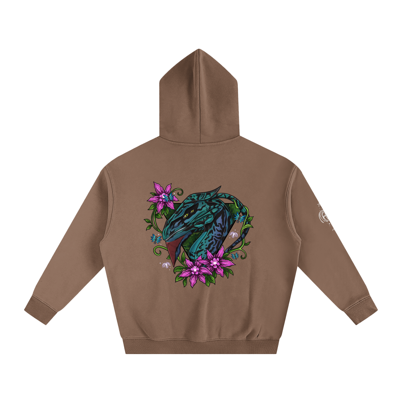 Spirit of the banshee - ( pink ) - oversized fleece hoodie