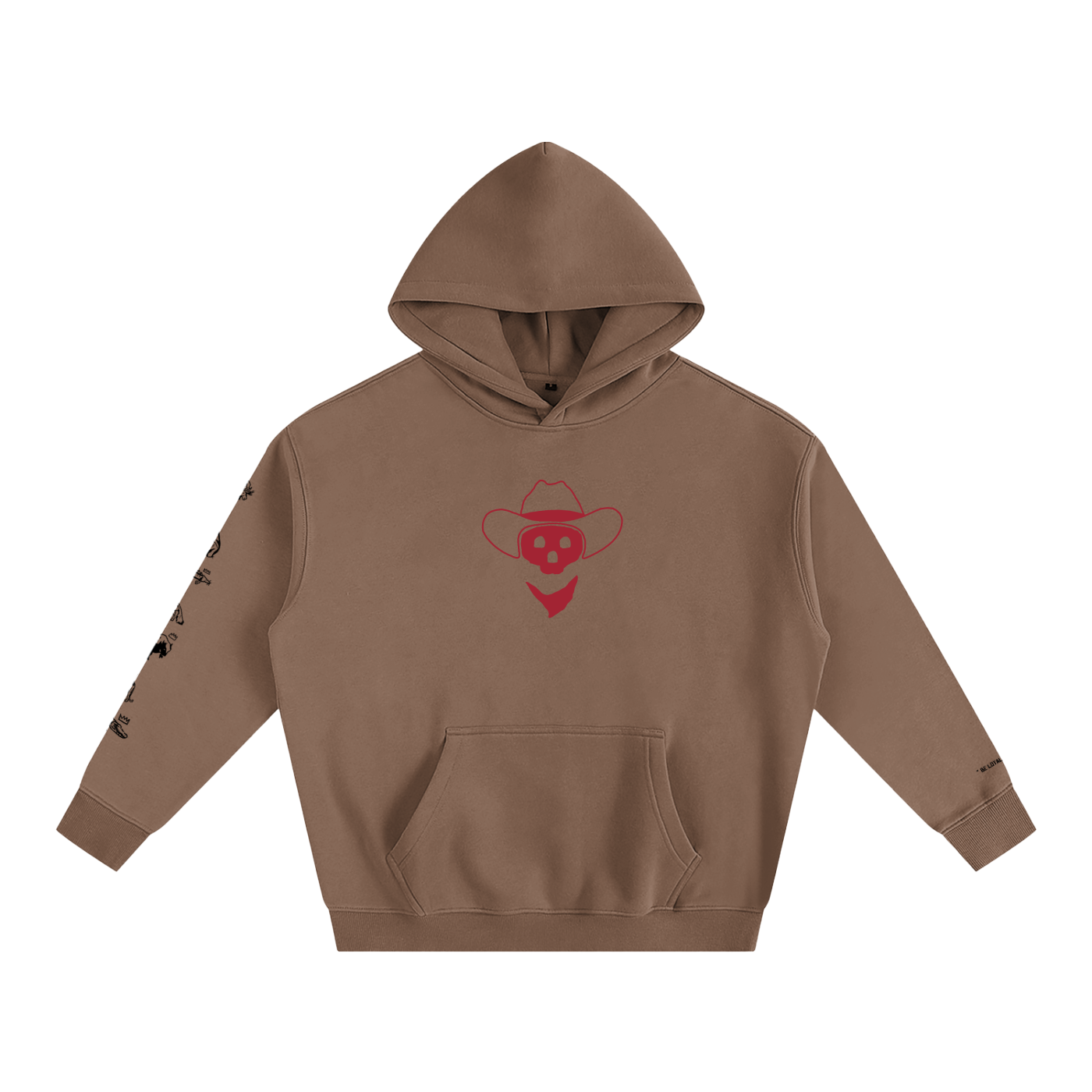 Forever Outlawed - coloured ( lighter ) Oversize Fleeced Hoodie