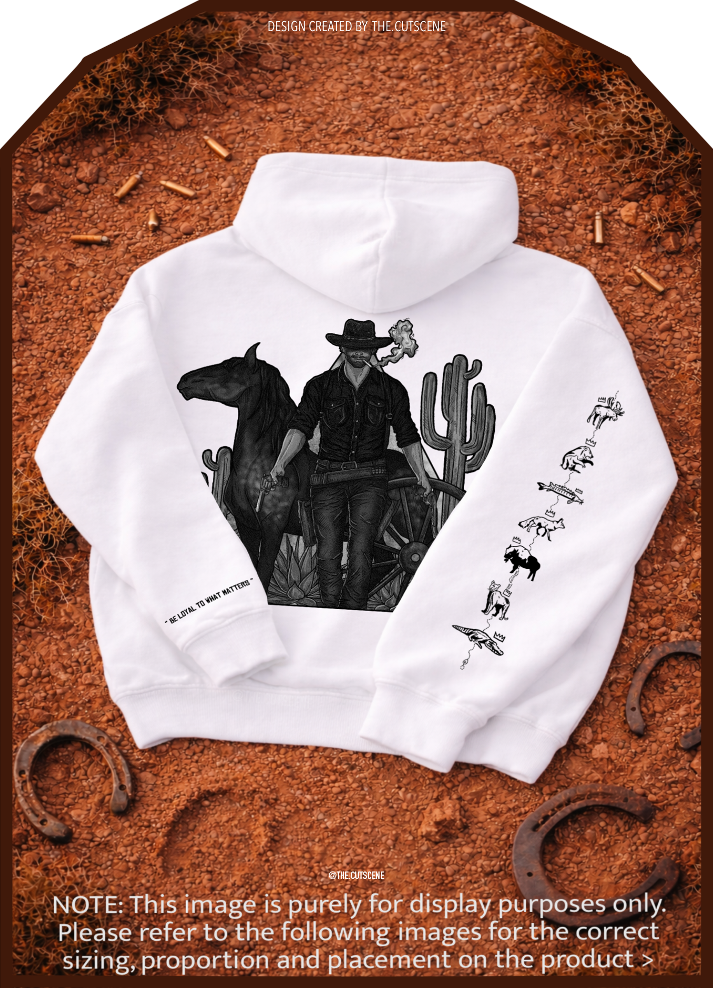 Forever Outlawed - B&W ( Lighter ) Oversize Fleeced Hoodie