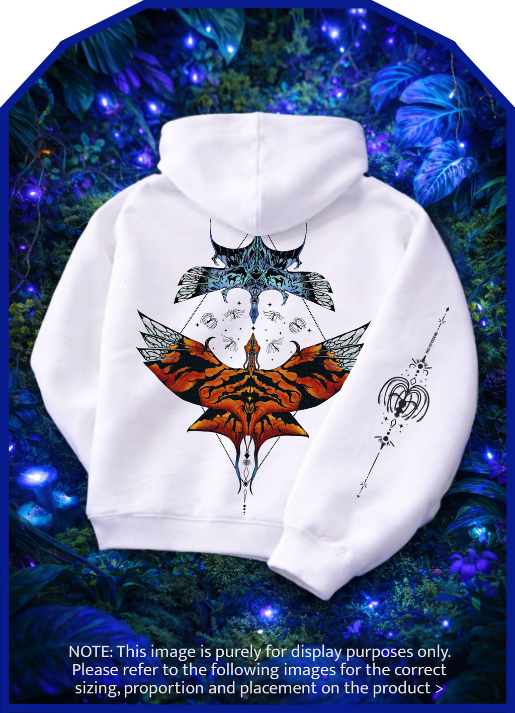 Aerial Convergence - lighter colours ) Oversized Fleece Hoodie