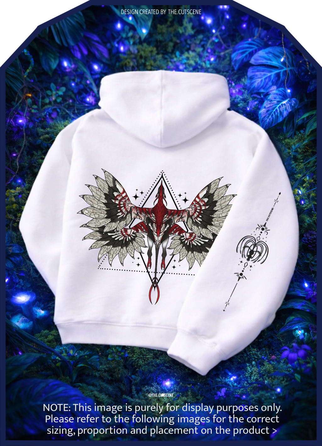 Beast Within The Shadows - Lighter Colours ) Oversized Fleece Hoodie