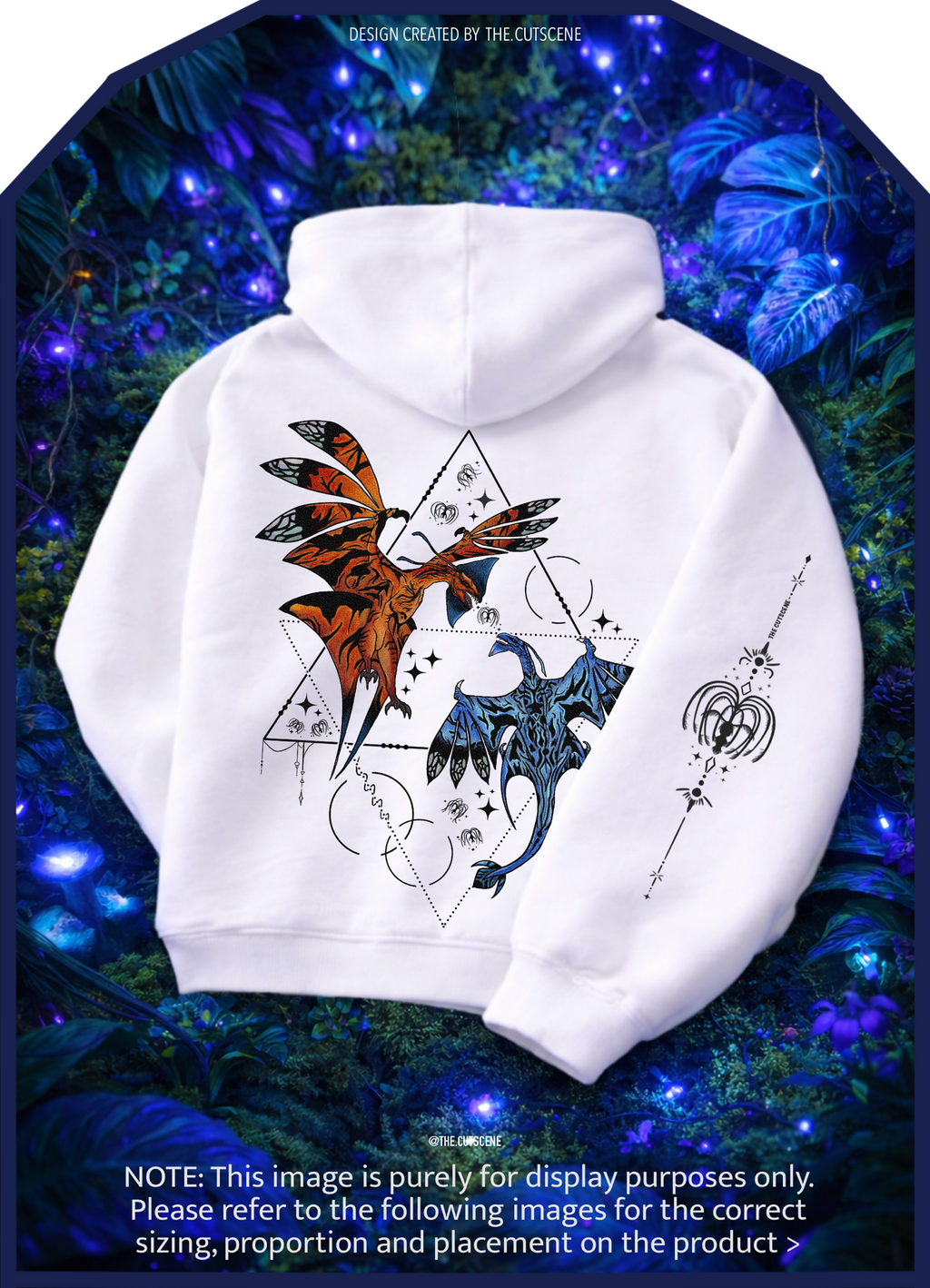 Wings Of The First Bond - Lighter Colours ) Oversized Fleece Hoodie