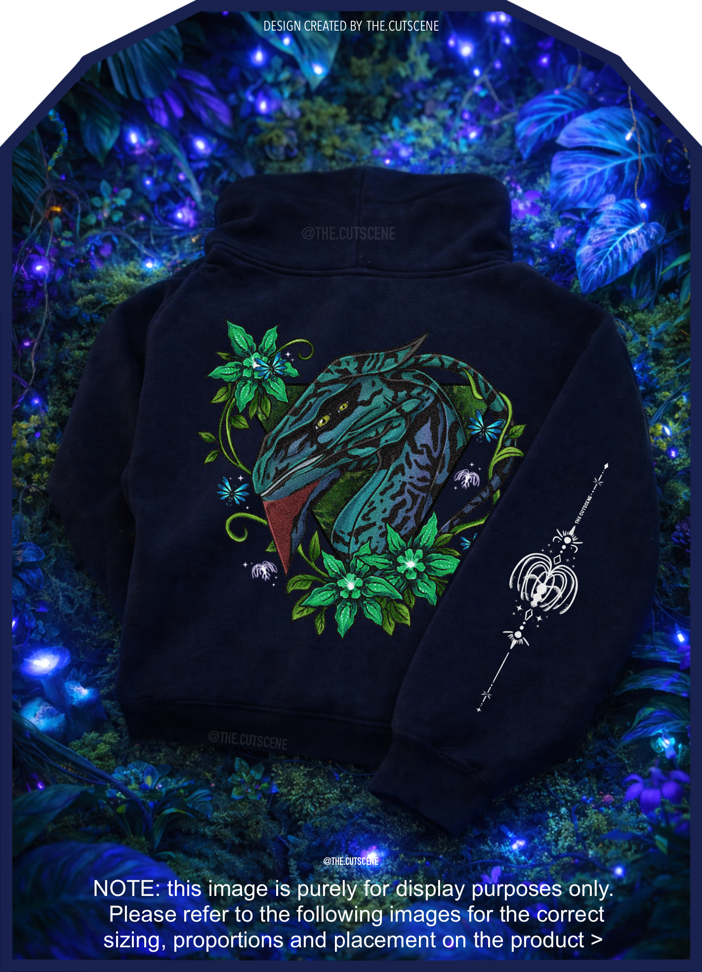Spirit of the banshee - ( green ) - oversized fleece hoodie