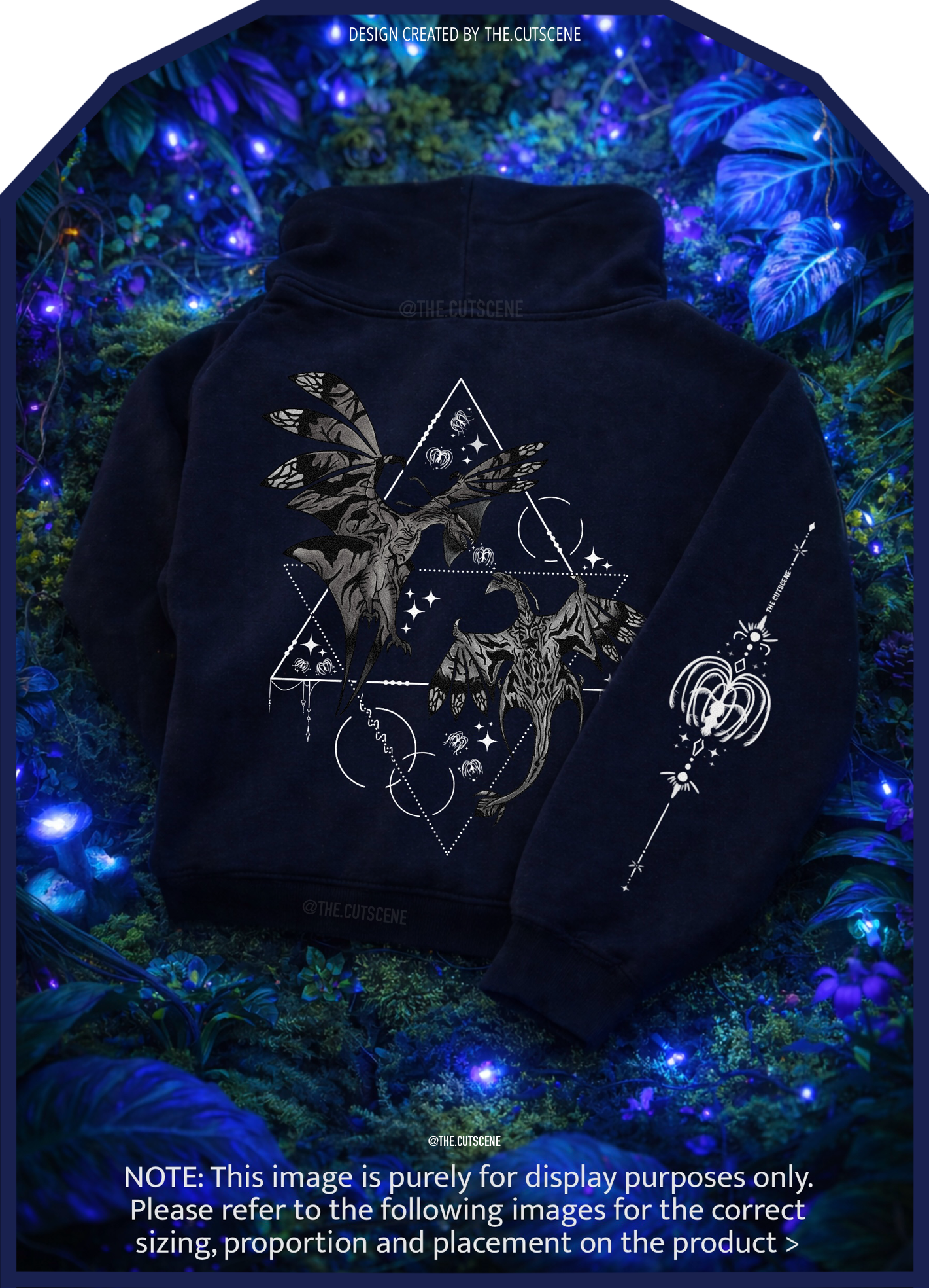 Wings Of The First Bond (BLACK&WHITE) - Darker Colours ) Oversized Fleece Hoodie