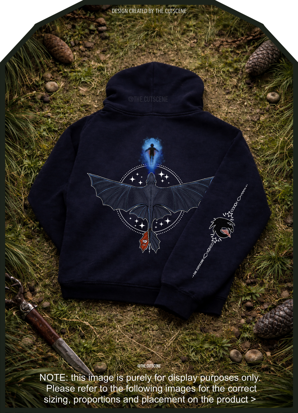 Midnight Bond - Oversize Fleeced Hoodie