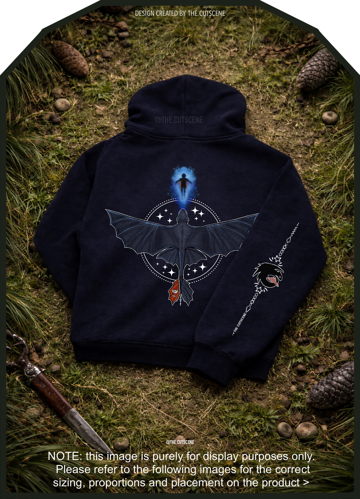 Midnight Bond - Oversize Fleeced Hoodie