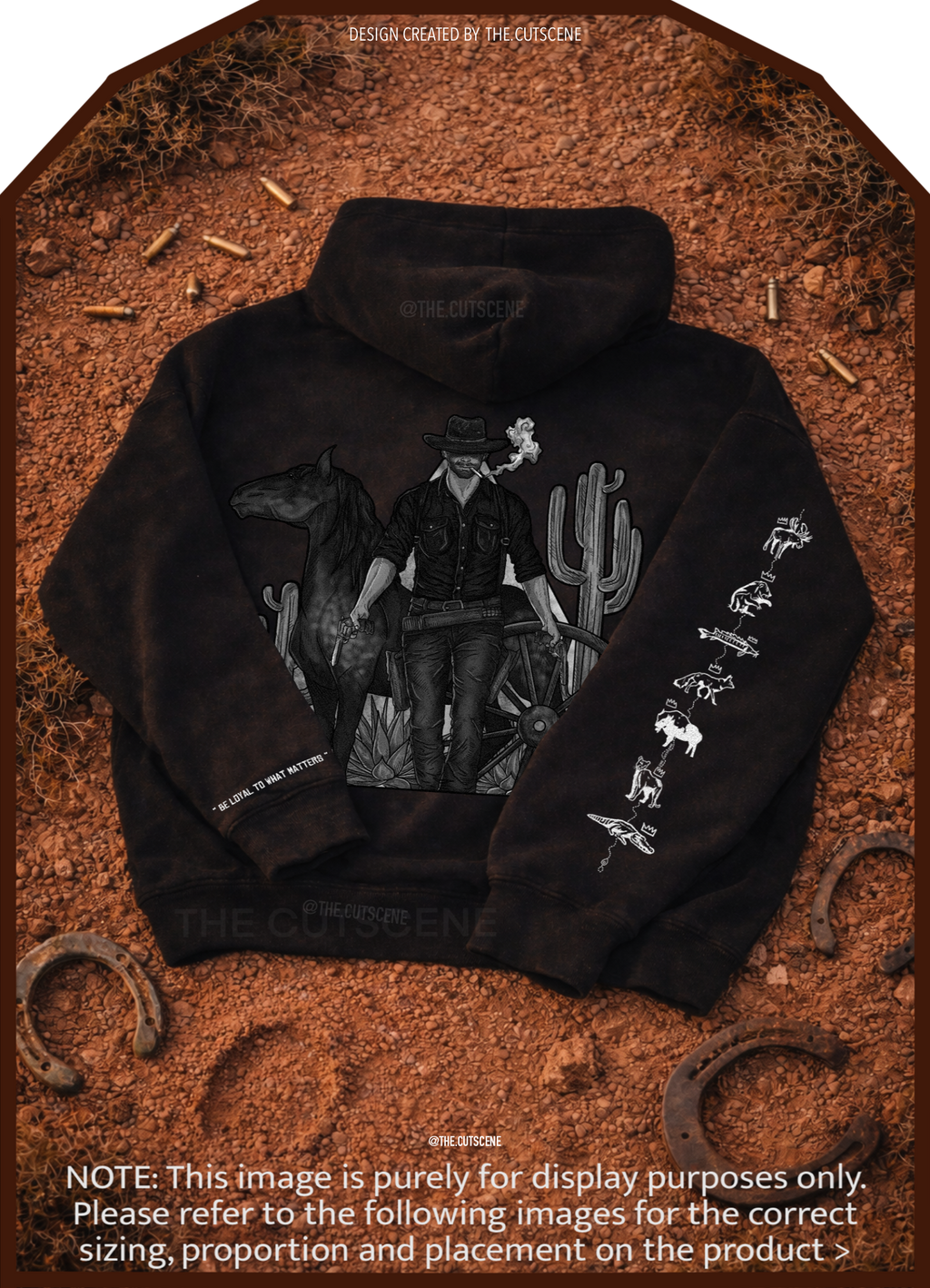 Forever Outlawed - B&W ( Darker ) Oversize Fleeced Hoodie
