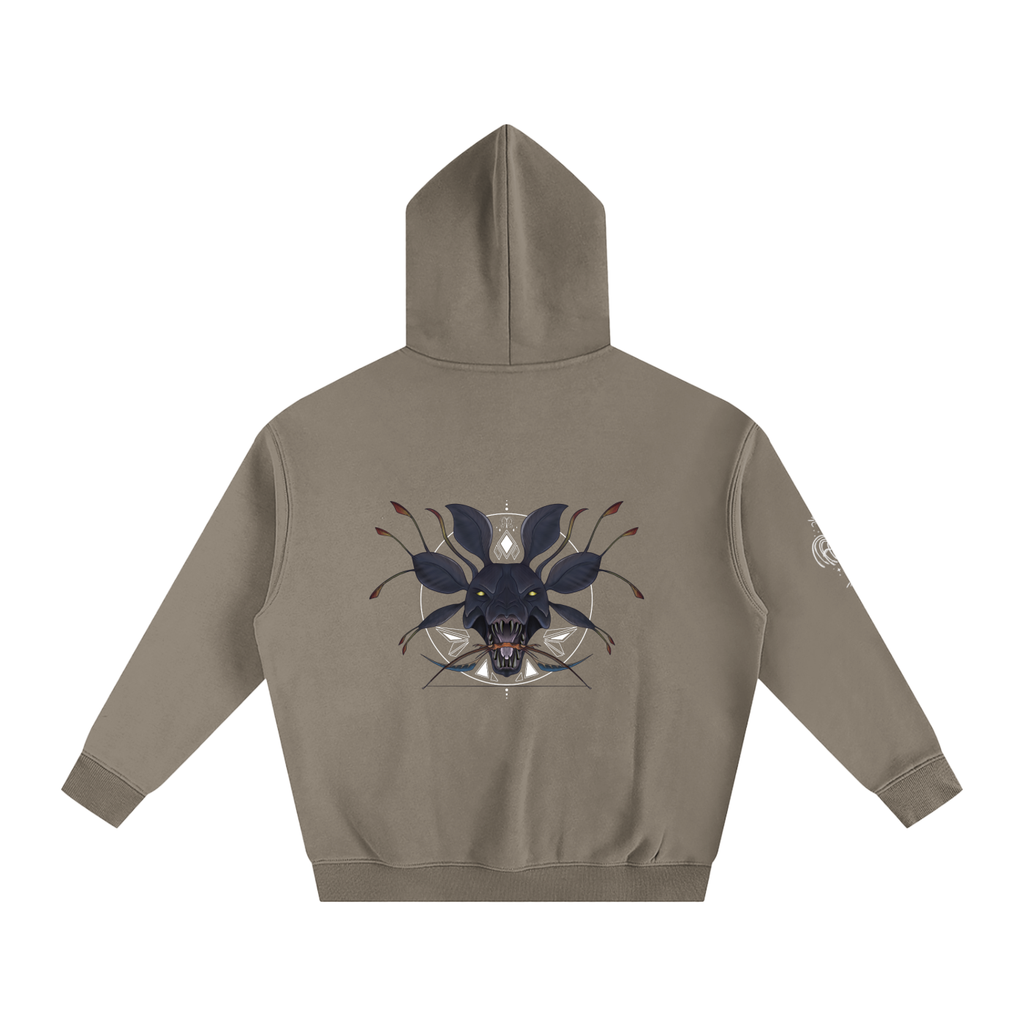 Hunter Of The Forest - darker colours ) Oversized Fleece Hoodie