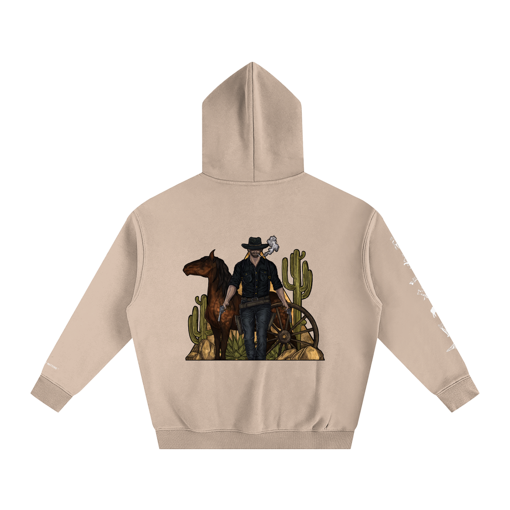 Forever Outlawed - coloured ( Darker ) Oversize Fleeced Hoodie