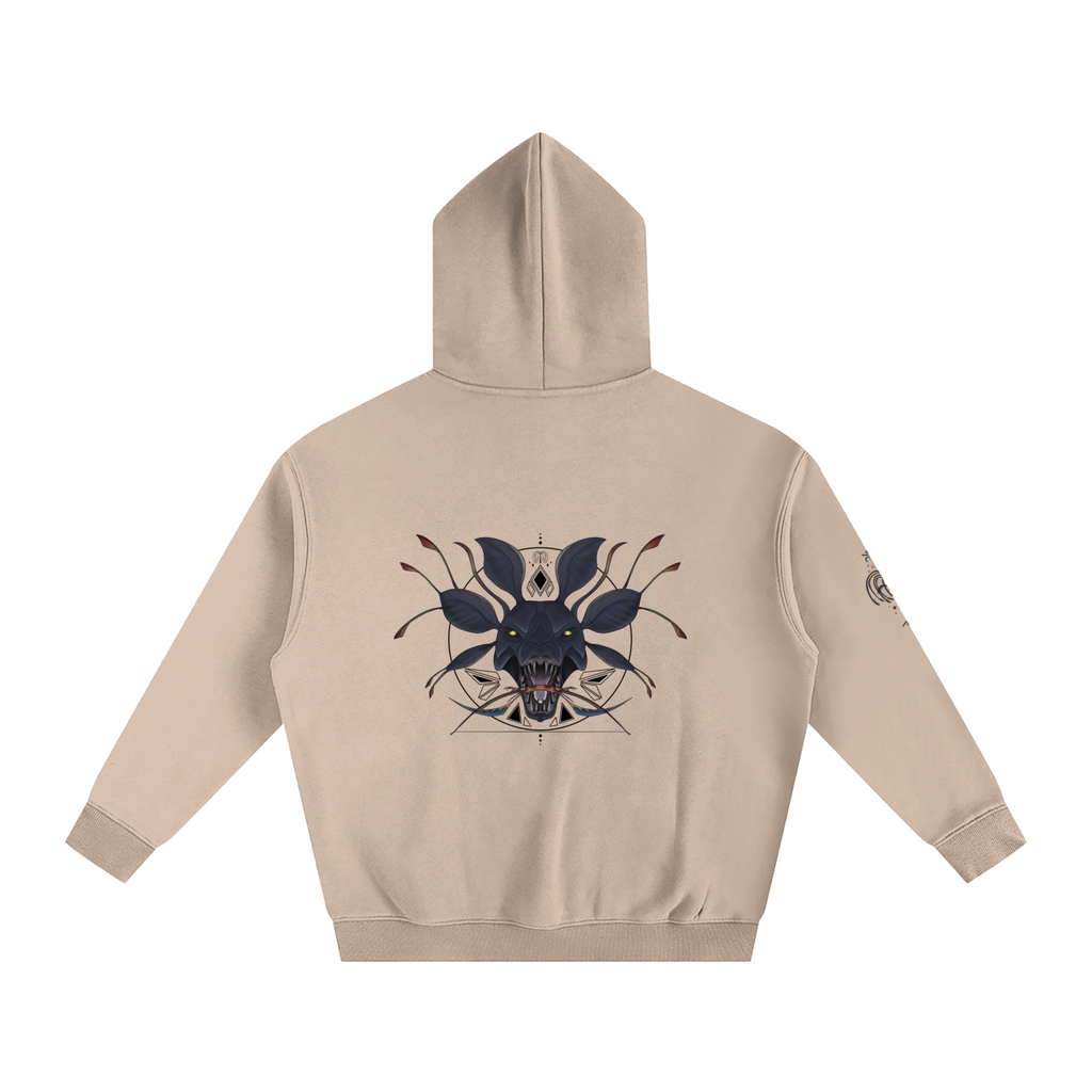 Hunter Of The Forest - Lighter colours ) Oversized Fleece Hoodie
