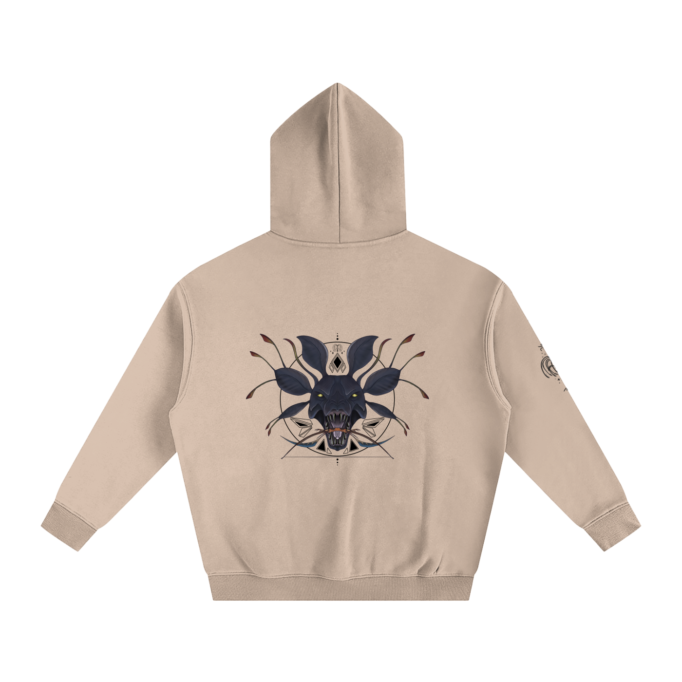 Hunter Of The Forest - Lighter colours ) Oversized Fleece Hoodie