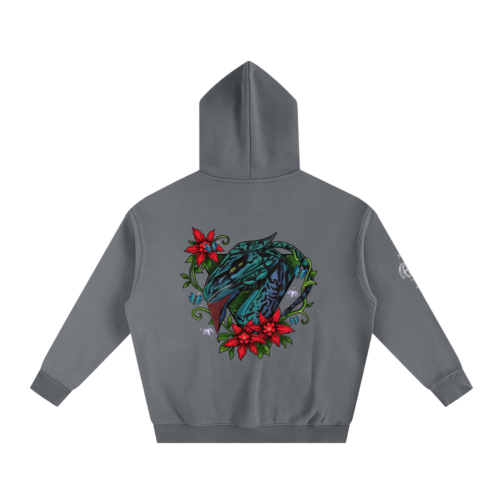 Spirit of the banshee - ( red ) - oversized fleece hoodie