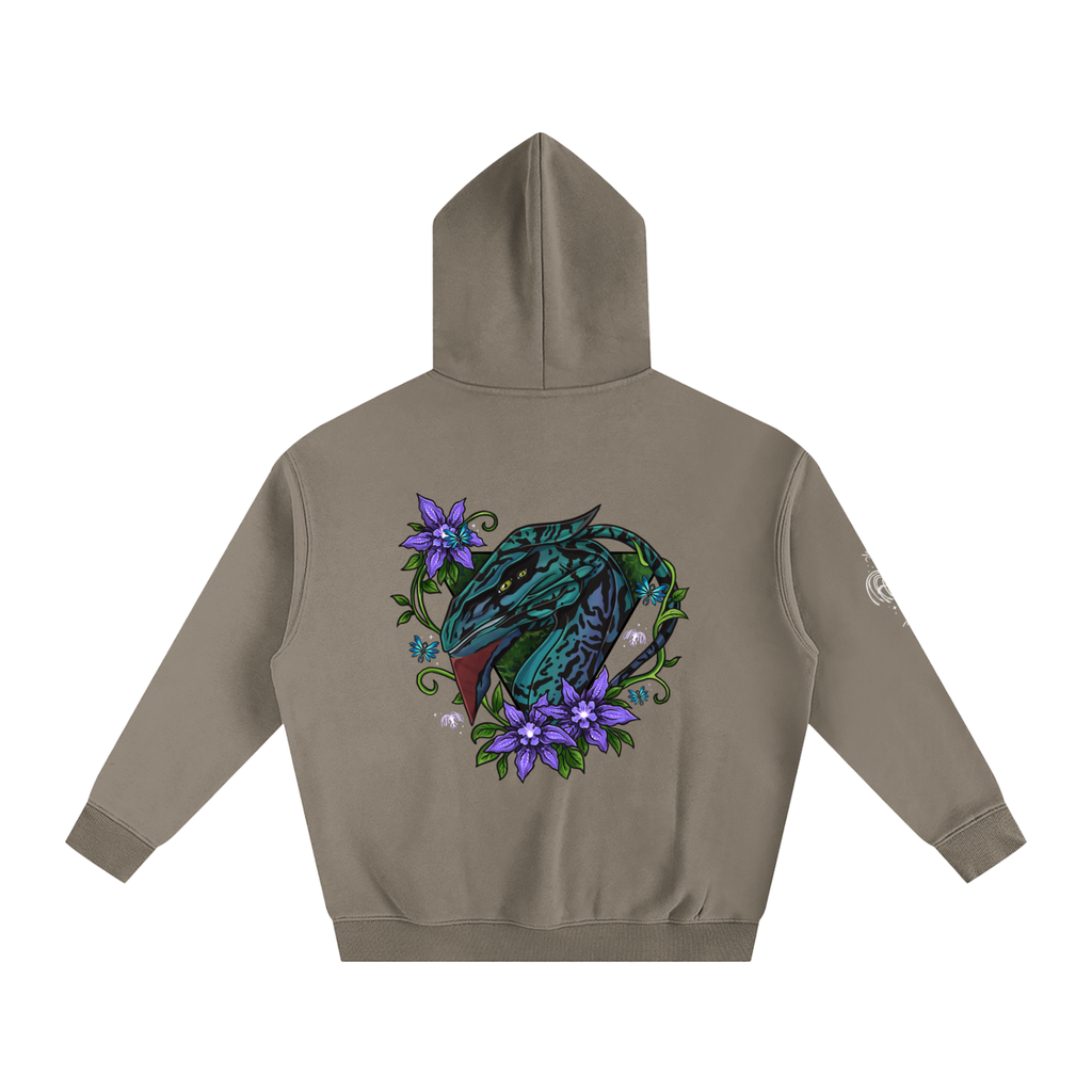 Spirit of the banshee - ( purple ) - oversized fleece hoodie