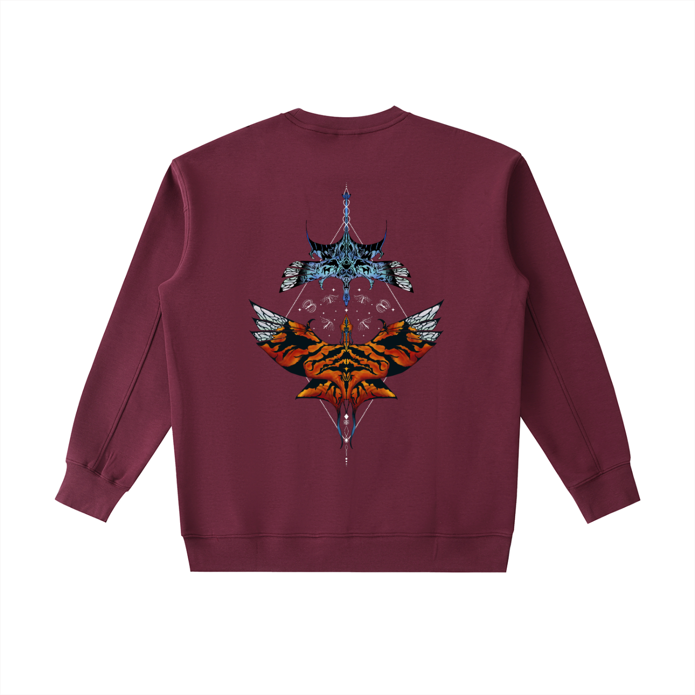 Aerial Convergence - ( lighter Design) Essential Heavyweight Crewneck Sweatshirt