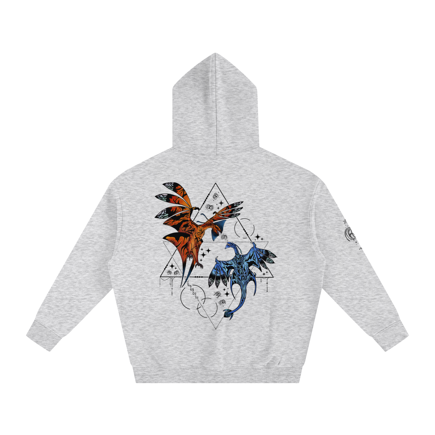 Wings Of The First Bond - Lighter Colours ) Oversized Fleece Hoodie