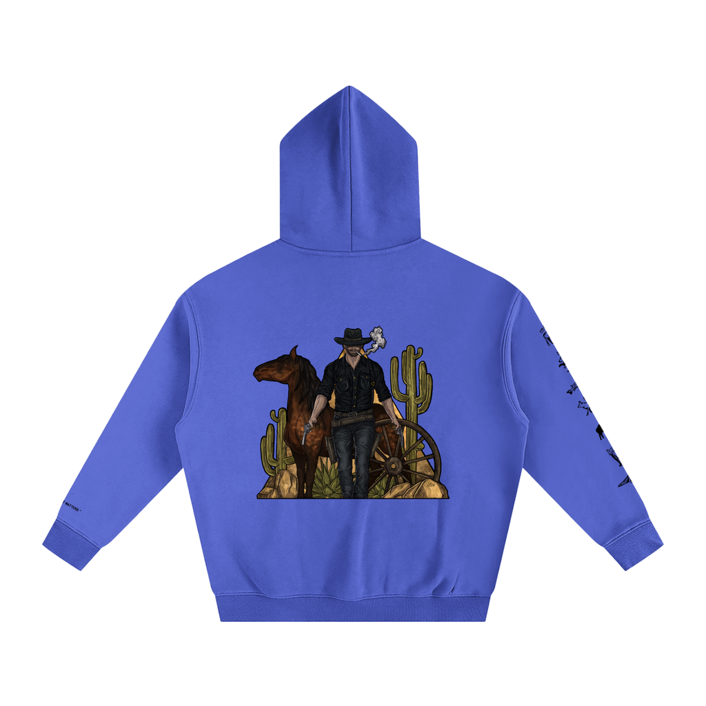 Forever Outlawed - coloured ( lighter ) Oversize Fleeced Hoodie
