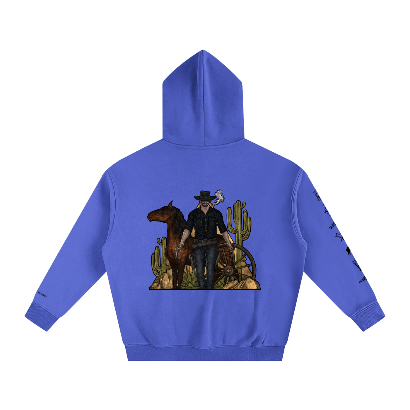 Forever Outlawed - coloured ( lighter ) Oversize Fleeced Hoodie