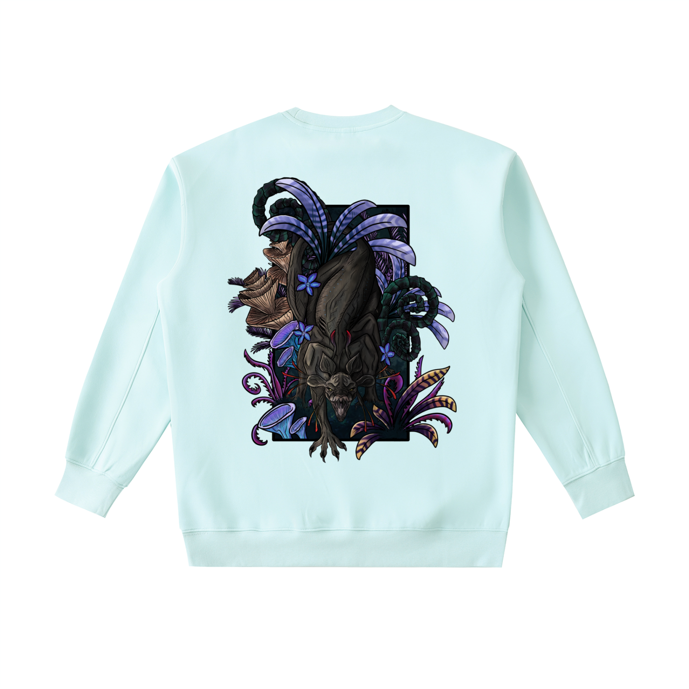 Echo of the first beast -( darker design ) Essential Heavyweight Crewneck Sweatshirt