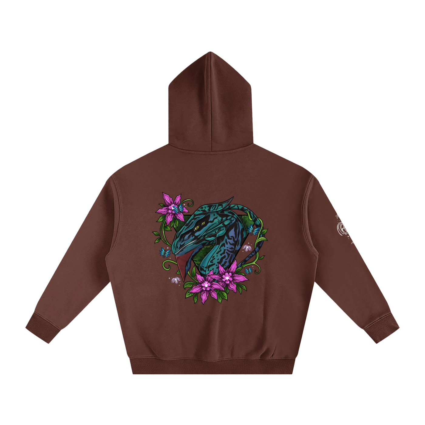 Spirit of the banshee - ( pink ) - oversized fleece hoodie