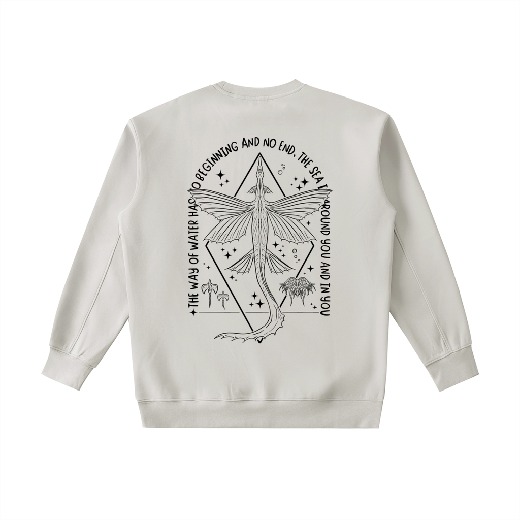 Ocean wings - ( darker Design )  Essential Heavyweight Crewneck Sweatshirt