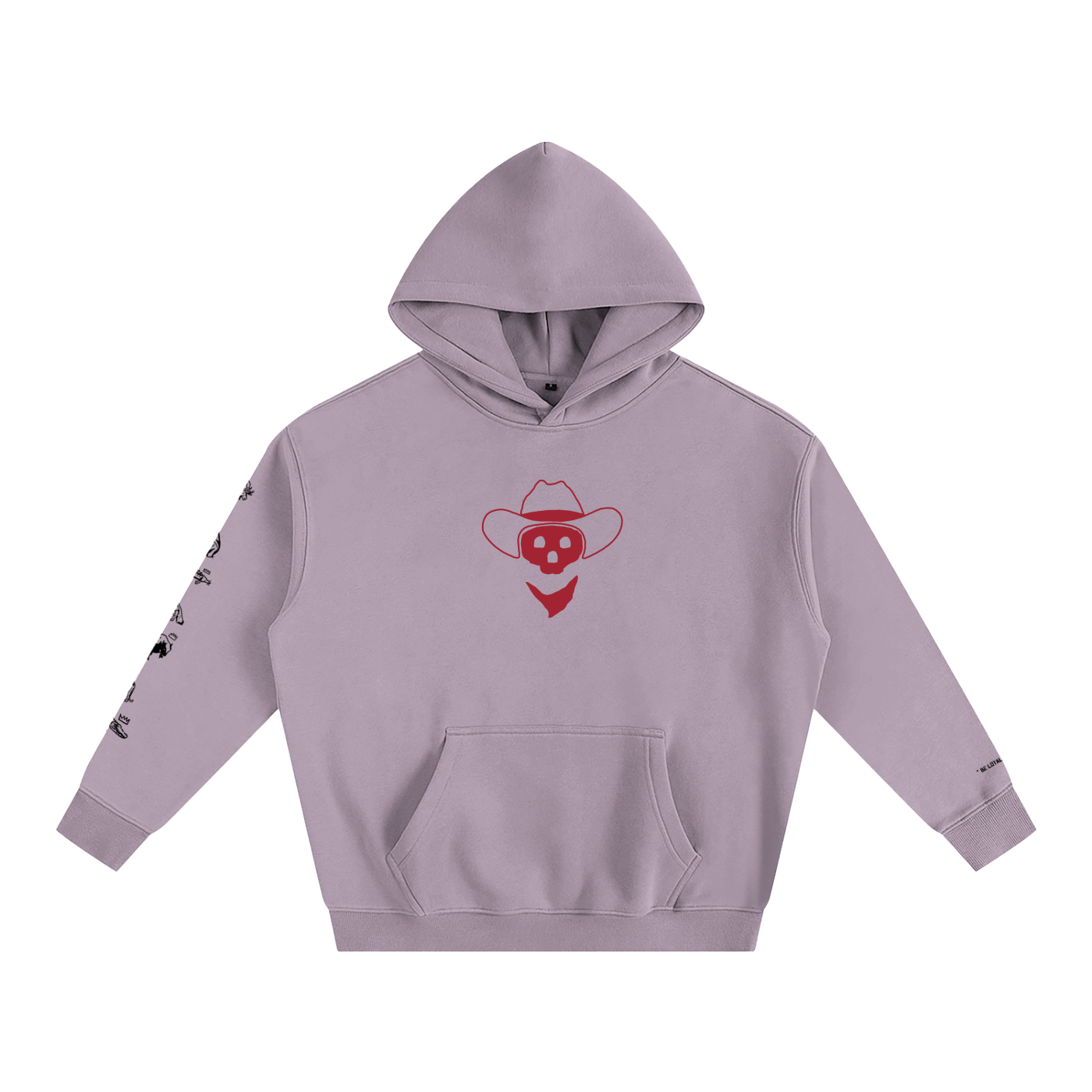 Forever Outlawed - coloured ( lighter ) Oversize Fleeced Hoodie